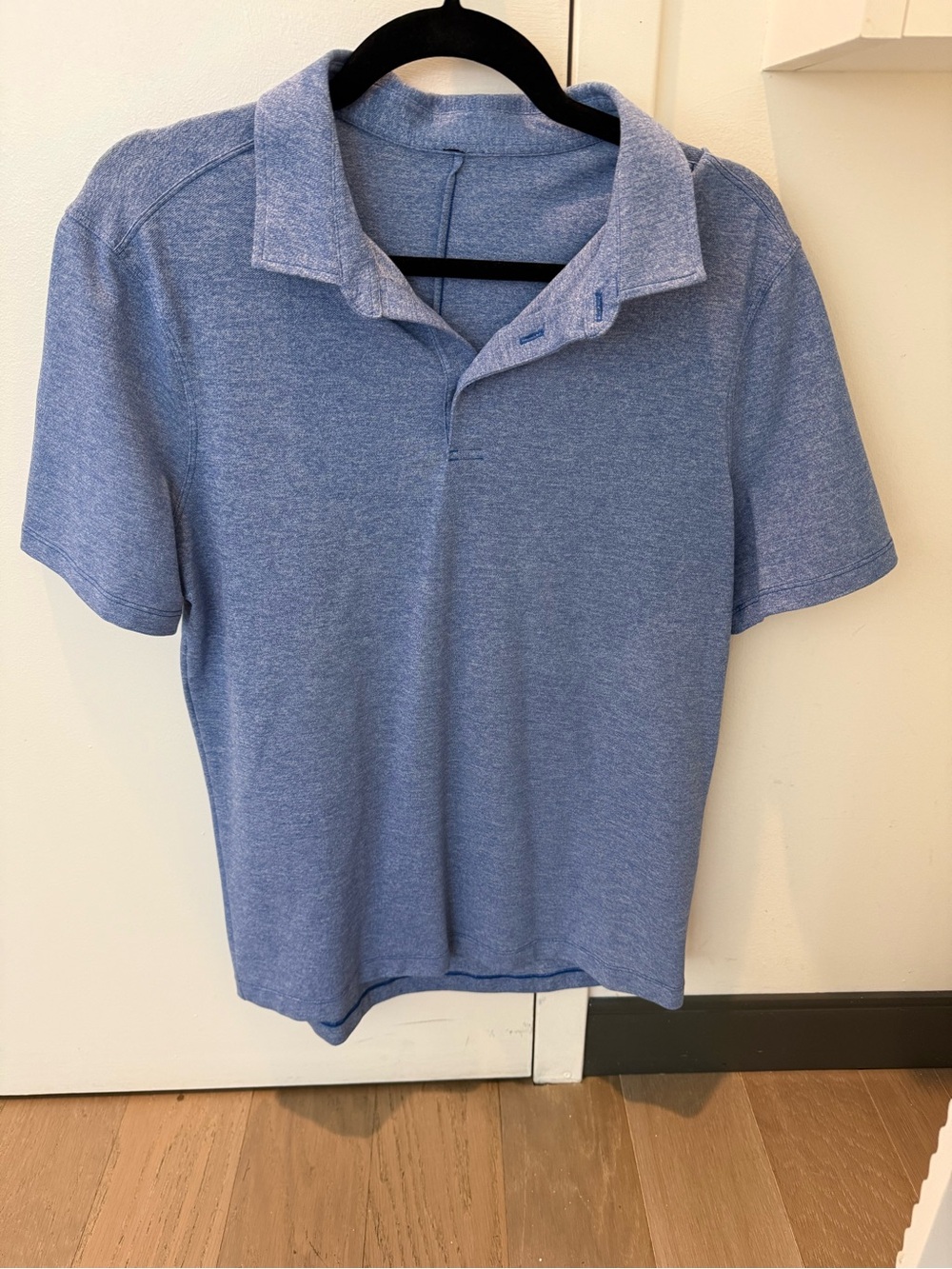 Lululemon Blue Short-Sleeve Polo Shirt